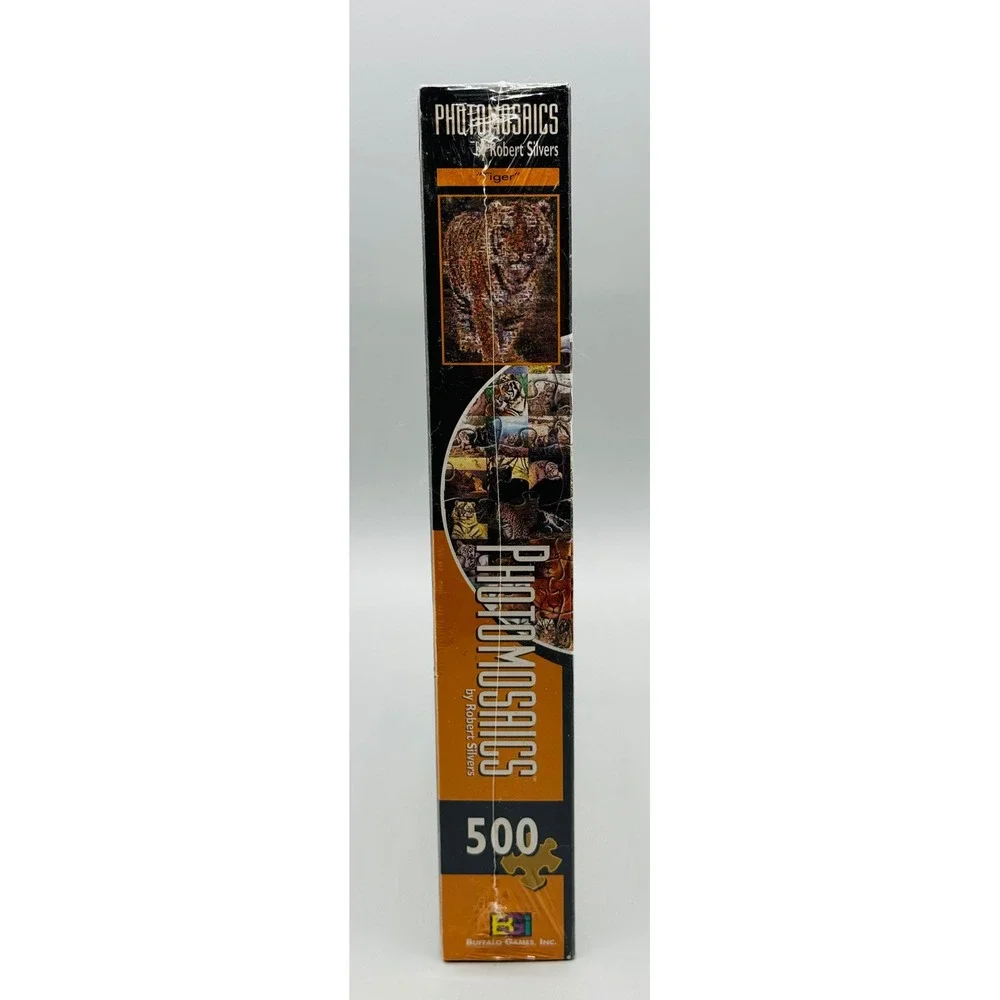 Buffalo Games Photomosaics Tiger Jigsaw Puzzle Robert Silvers 500 Pieces